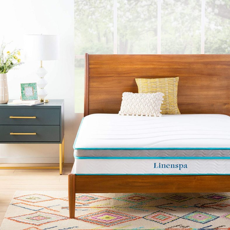 Linenspa 10-In Memory Foam and Innerspring Hybrid Mattress Twin 