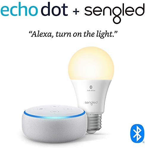 Echo Dot (3rd Gen) Smart Speaker + Sengled Bulb