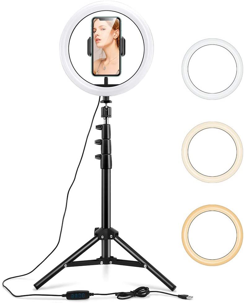 ESR 10-in Selfie Ring Light with Tripod Stand & Phone Holder