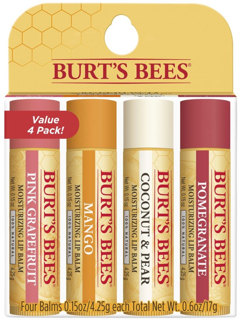4-PK Burts Bees Natural Moisturizing Lip Balm Superfruit