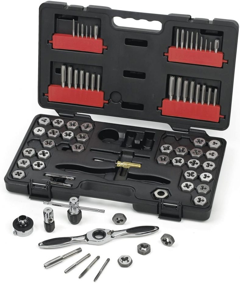 GearWrench 3887 Tap and Die 75 Piece Set Combination SAE/Metric