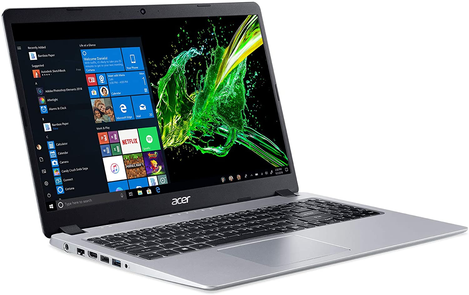 Acer Aspire 5 15.6-in Laptop w/AMD Ryzen 3, 128GB SSD