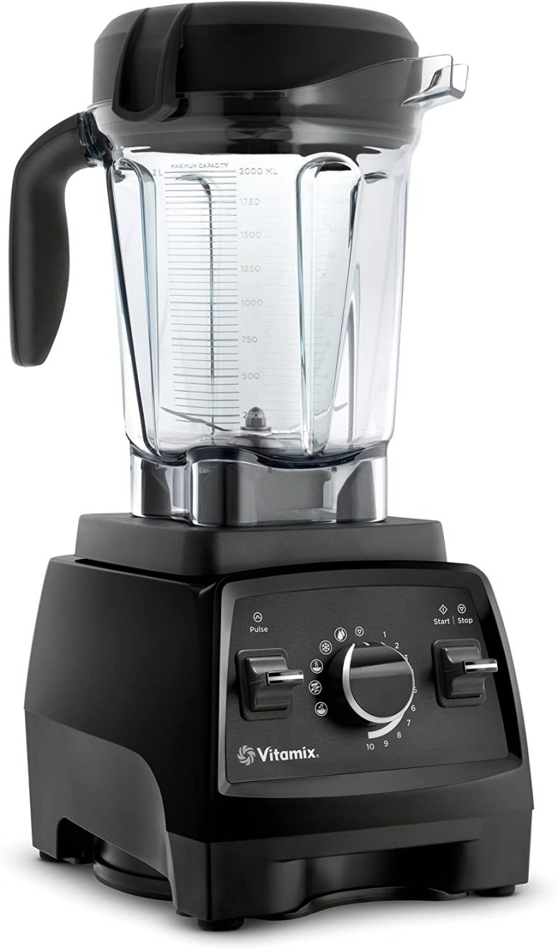 Vitamix Professional Series 750 Blender, Professional-Grade, 64 oz. Low-Profile Container, Black, Self-Cleaning – 1957