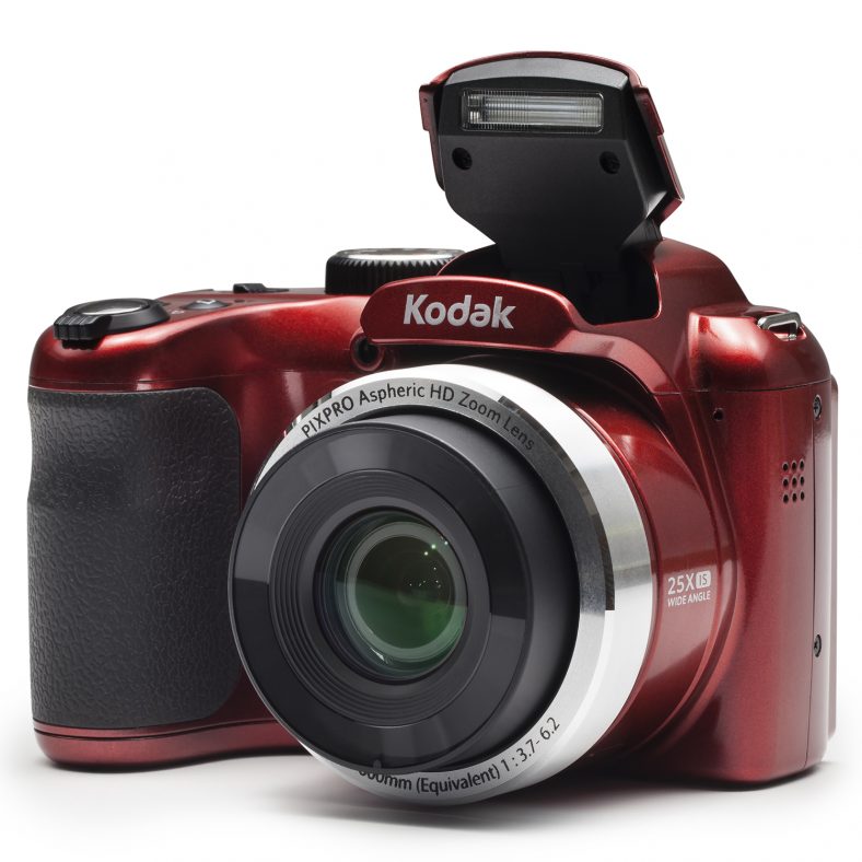 KODAK PIXPRO AZ252 Bridge Digital Camera – 16 MP – 25X Optical Zoom – HD 720p Video (Red)