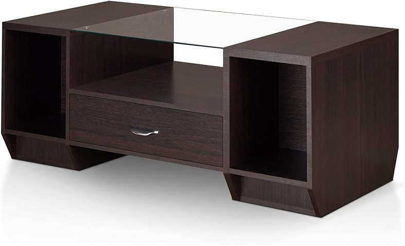 ioHOMES Sinclair Modern Glass Tabletop Coffee Table