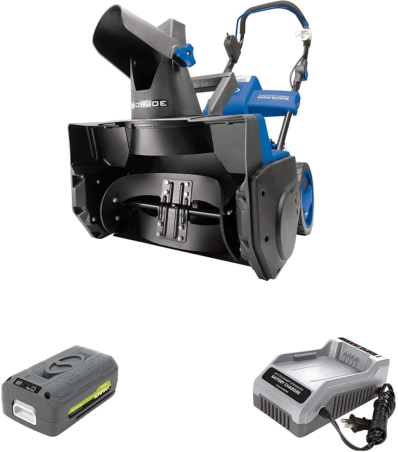 Snow Joe iON18SB Ion Cordless Single Stage 18-in Snow Blower