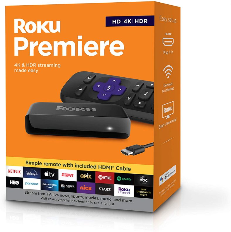 Roku Premiere HD/4K/HDR Streaming Media Player