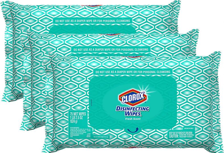 3-Pack Clorox Disinfecting Bleach Free Cleaning Wipes 75-Ct