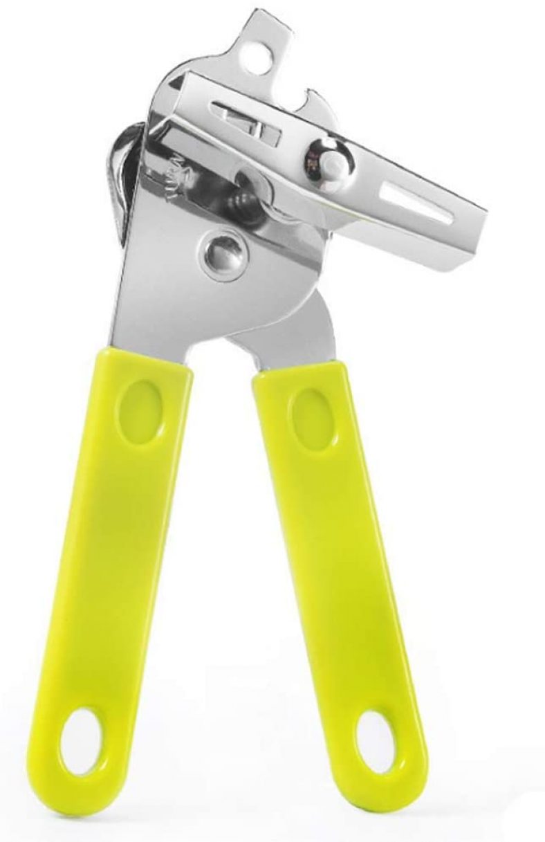 AKOAK 1 Pack Multi-function Stainless Steel Can Opener, Non-slip, Manual Can Opener – easy to Open a Variety of Cans