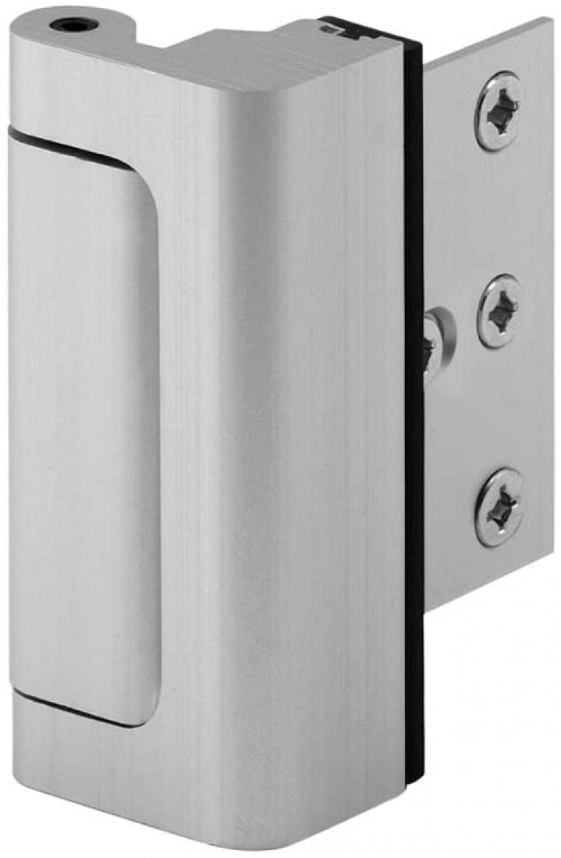 Defender Security Satin Nickel U 10827 Door Reinforcement Lock