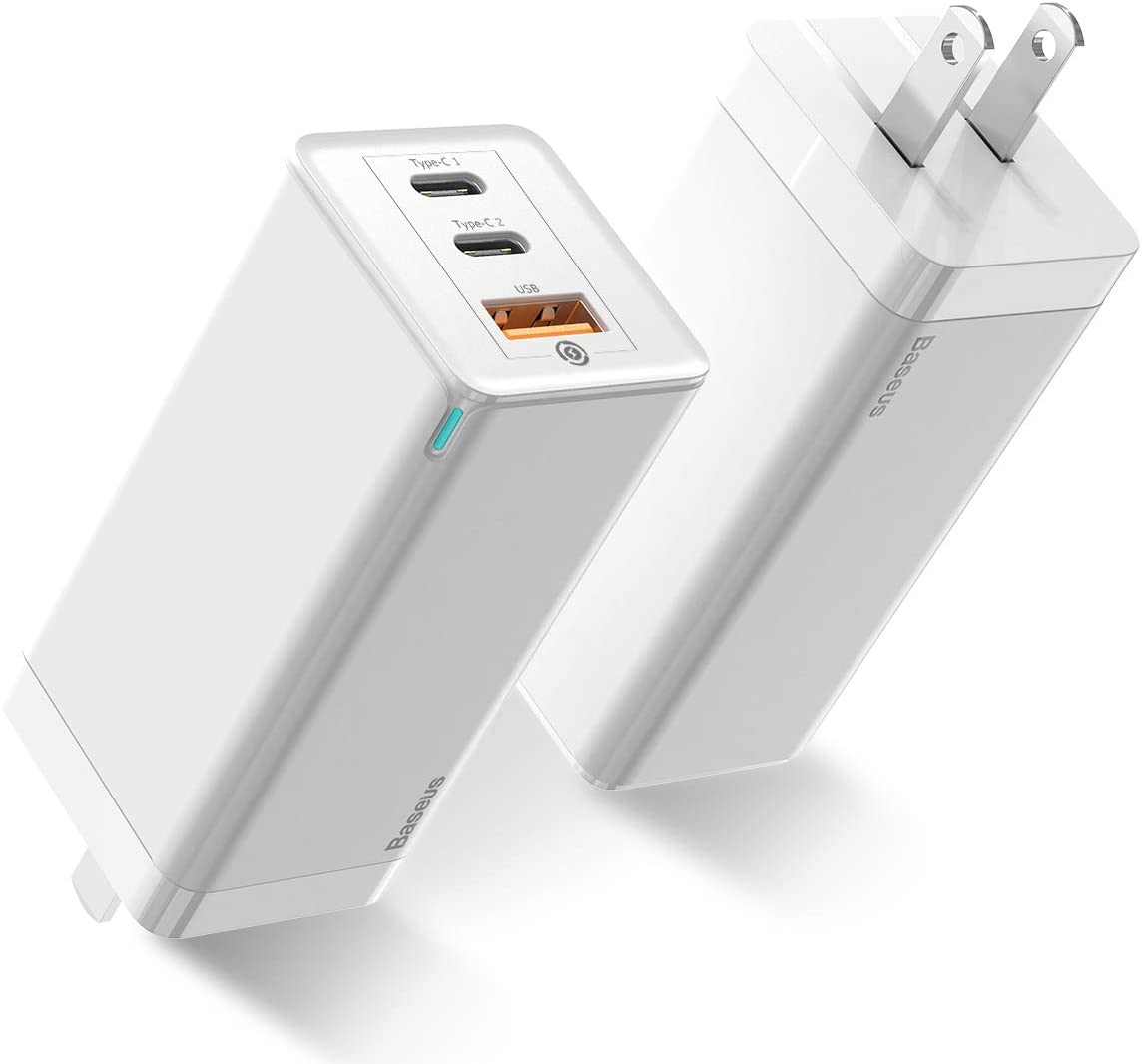 Baseus 65W 3 Port PD 3.0 Type C Fast Charger Adapter