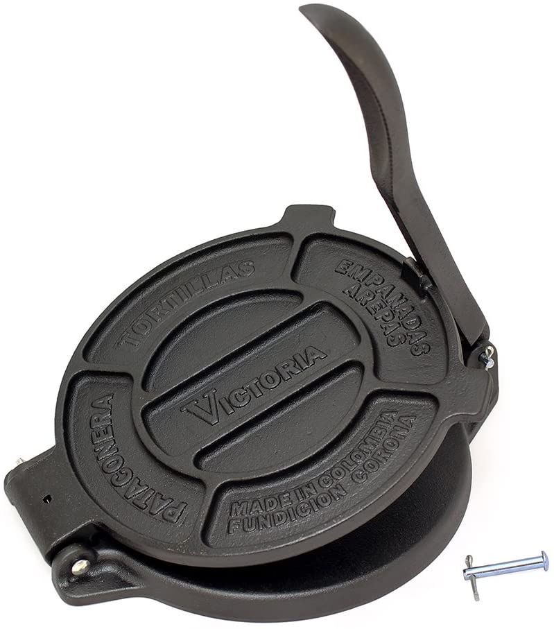 Victoria 8 Inch Cast Iron Tortilla Press TOR-003