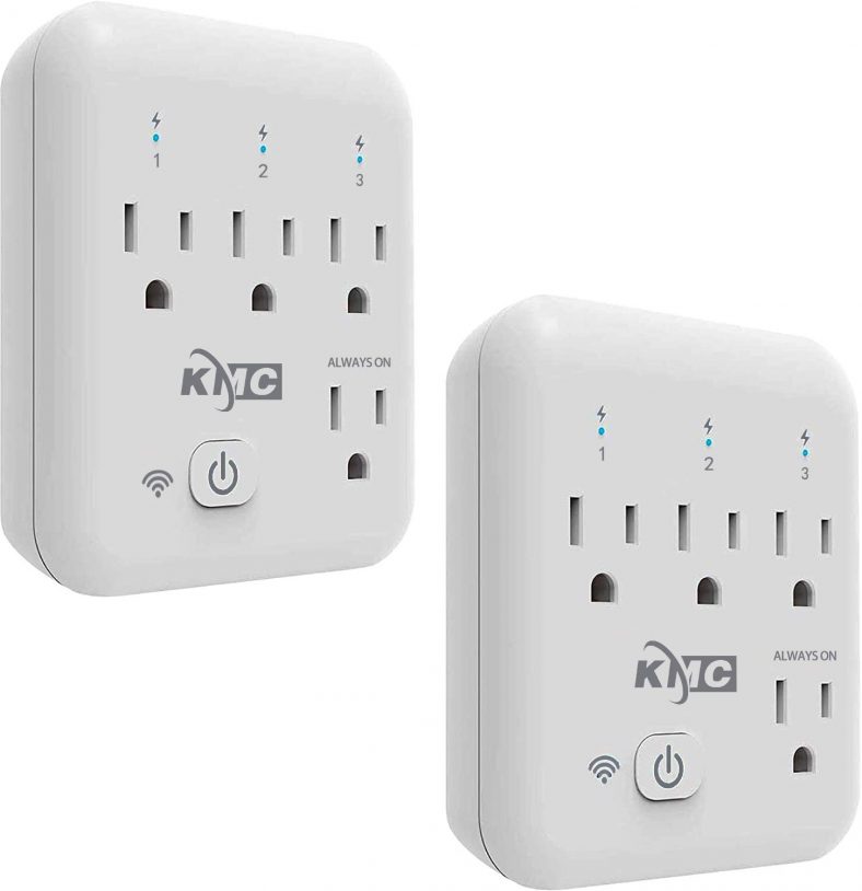 2PK KMC 4 Outlet Energy Monitoring Wifi Outlet Smart plug
