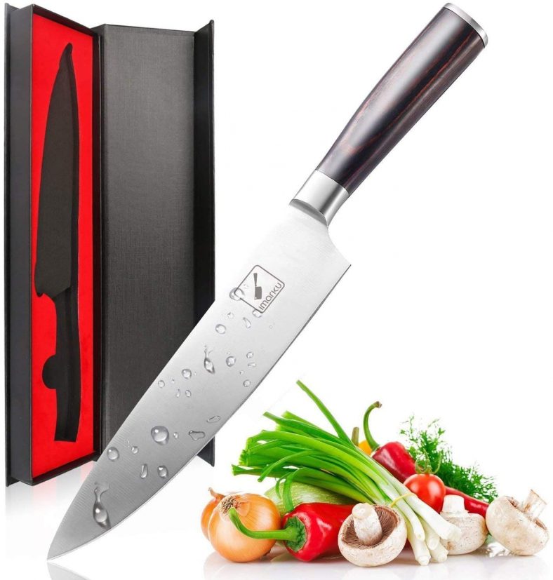imarku Chef Knife – Pro Kitchen Knife 8 Inch Chef’s Knives High Carbon German Stainless Steel Sharp Paring Knife with Ergonomic Handle