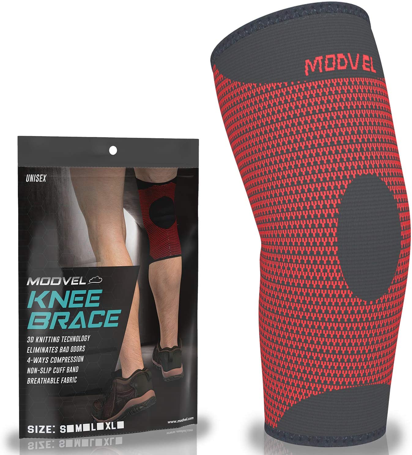 2 Pack Modvel Knee Compression Sleeve