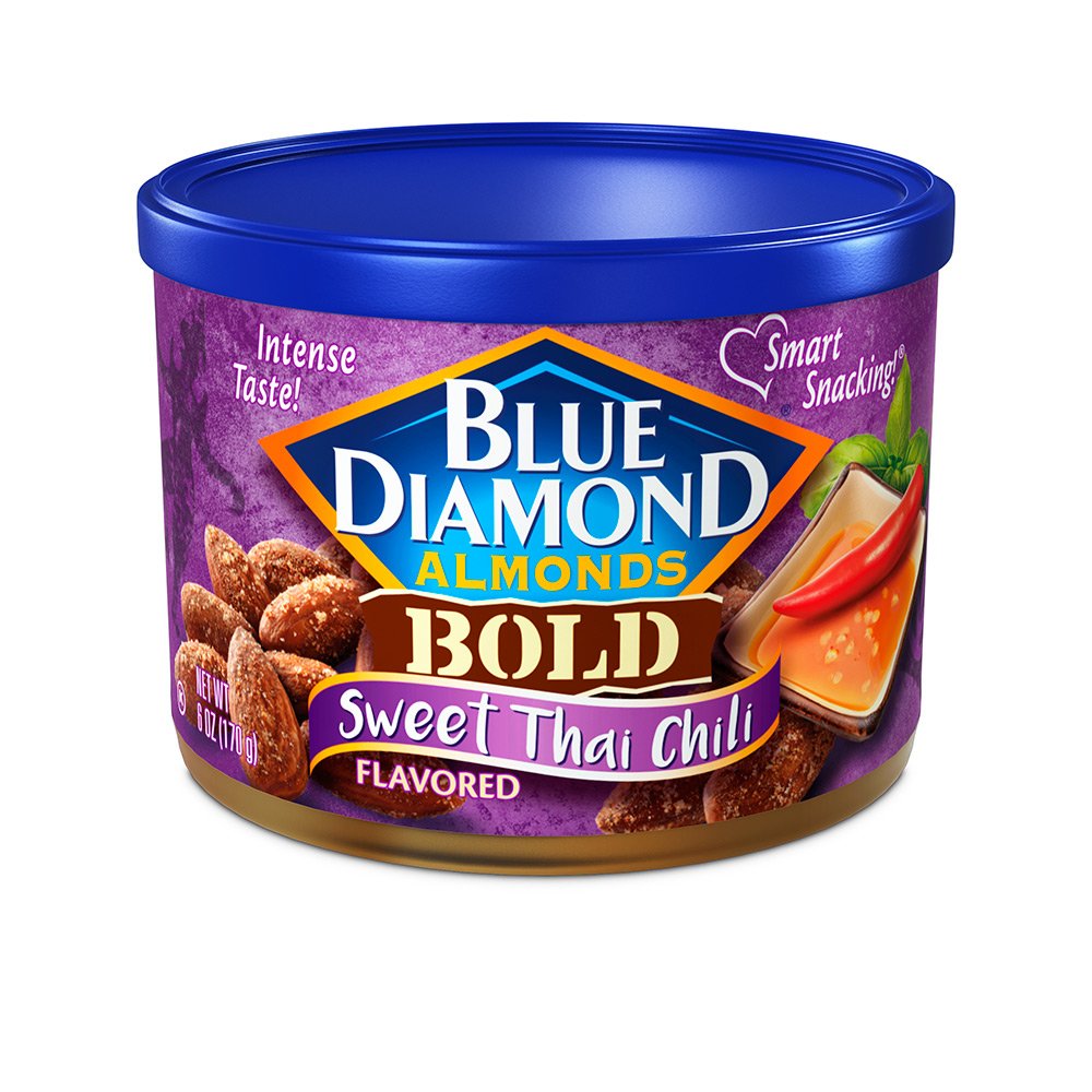Blue Diamond Almonds, Bold Sweet Thai Chili, 6 Ounce