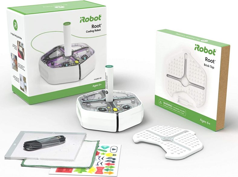 iRobot Root rt0 Coding Robot with Brick Top Holiday Bundle