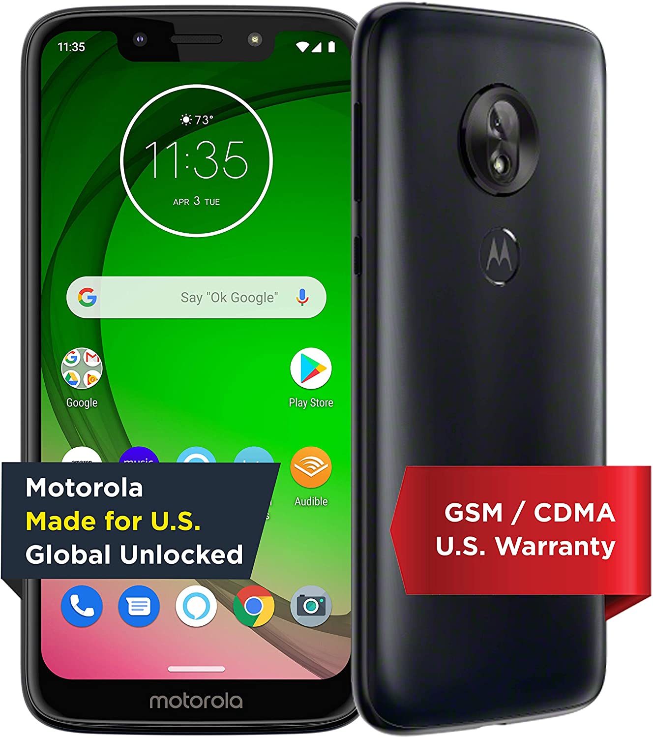 Motorola Moto G7 Play 32GB Unlocked Smartphone