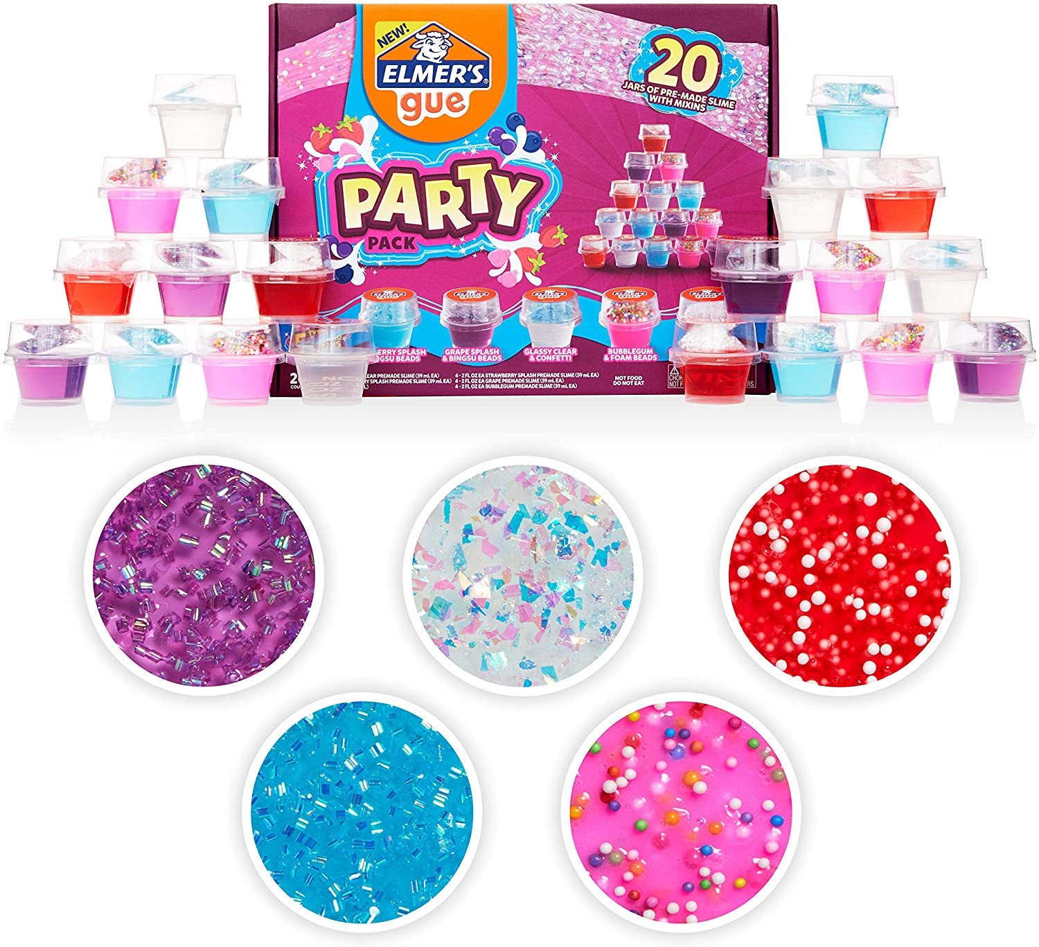 40-Count Elmers Gue Premade Slime Kit