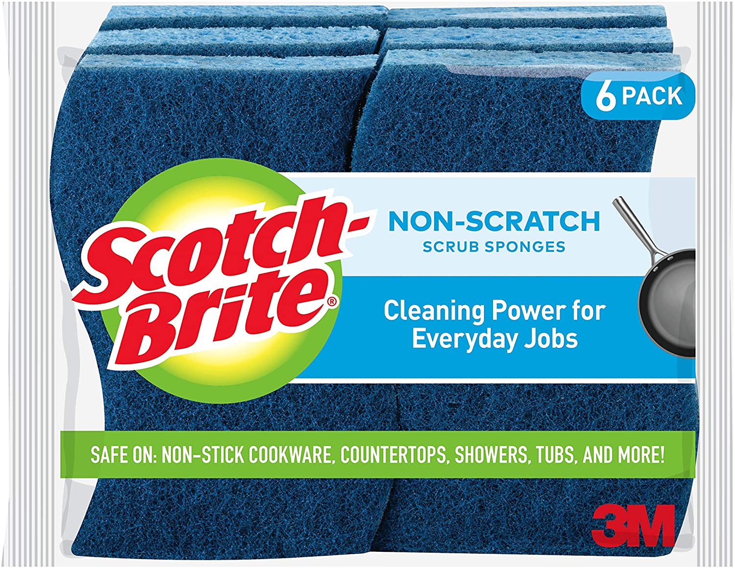 6-Count Scotch-Brite Non-Scratch Scrub Sponge