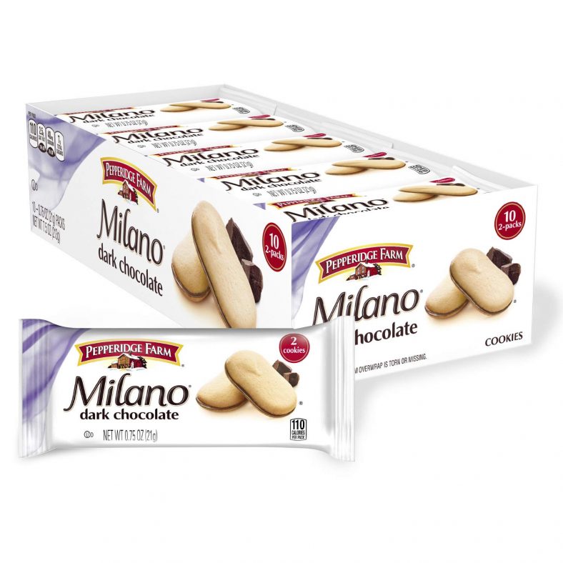 10-Pack Pepperidge Farm Milano Dark Chocolate Cookies 0.75 Oz