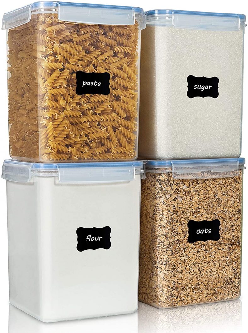 4-Pieces Vtopmart Large Food Storage Containers 5.2L 176oz for $23.99