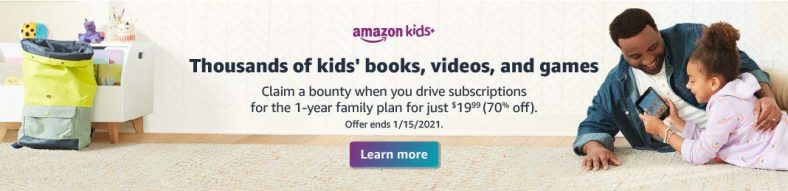 Amazon Kids+ (formerly FreeTime Unlimited)
