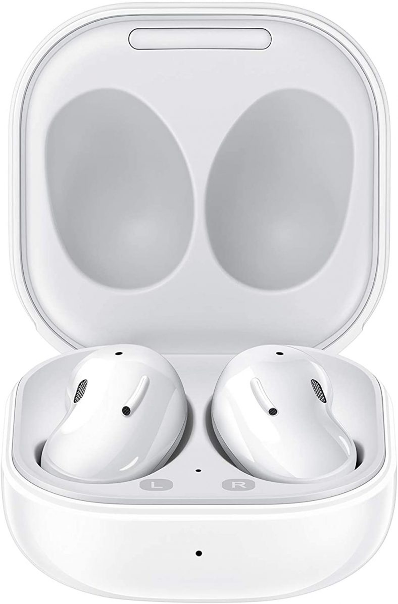 Samsung Galaxy Buds Live, True Wireless Earbuds W/Active Noise Cancelling (Wireless Charging Case Included), Mystic White (US Version)
