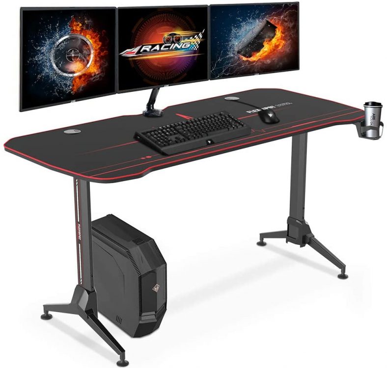 FlexiSpot 63″ Gaming Desk with Mouse Pad
