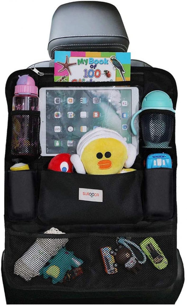 Surdoca Car Organizer w/10.5-inch PVC-Free Tablet Holder for $6