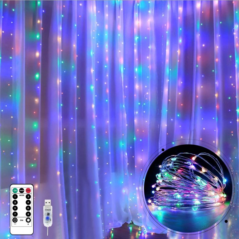 Curtain Lights for Bedroom for $8
