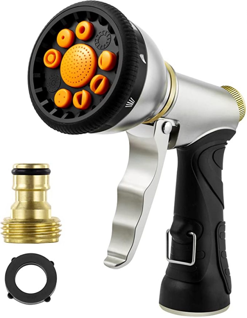 Garden Hose Sprayer,Heavy Duty Metal Hose Sprayer Nozzle for $8