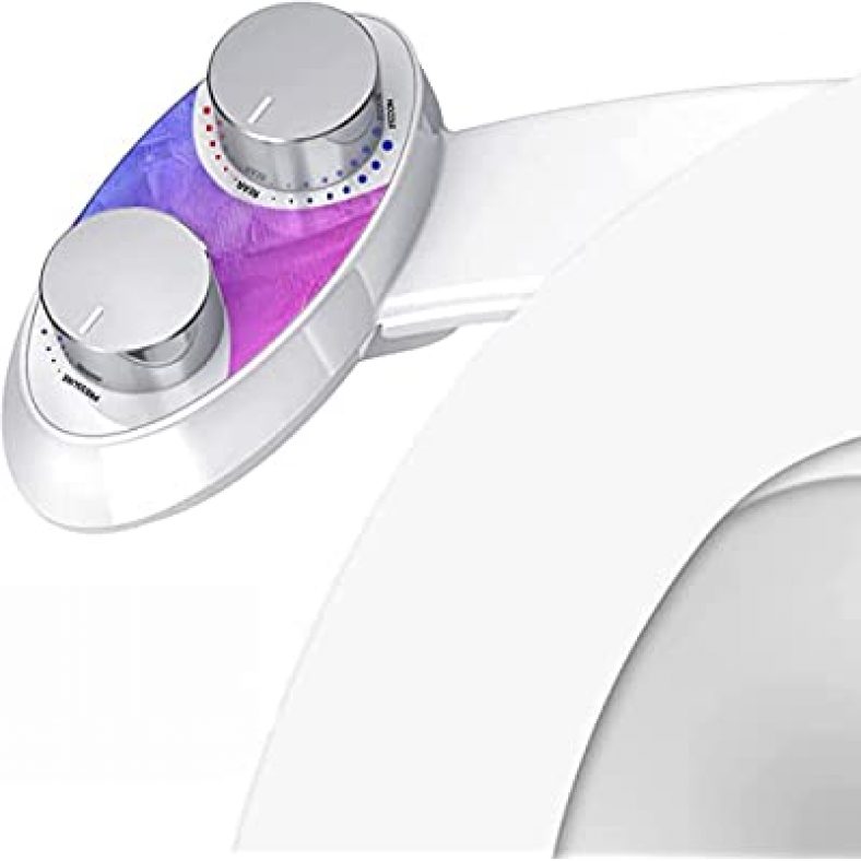 Bidet Toilet Seat Atta-chment w/ Non-Electric Dual Nozzle, Adjust Water Pressure $20