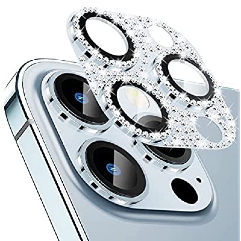 Diamond Series Metal Camera Lens Protector for Phone 13 Pro Max / 13 Pro 3D $5