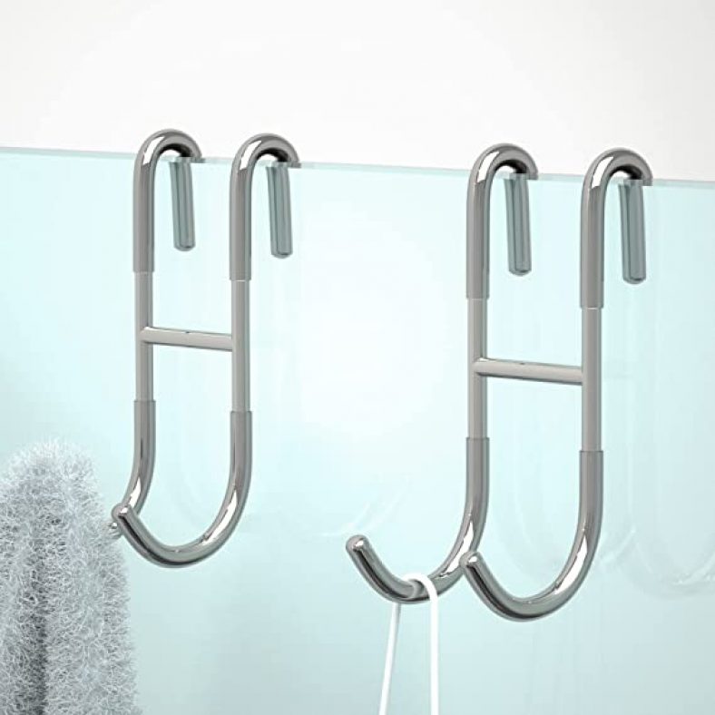 Over Shower Glass Door Hooks2 Pack for $5
