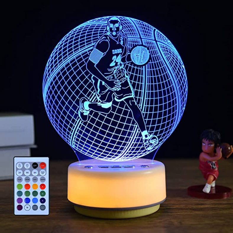 Basketball Night Light Kobe Table Mood Lamp for $9