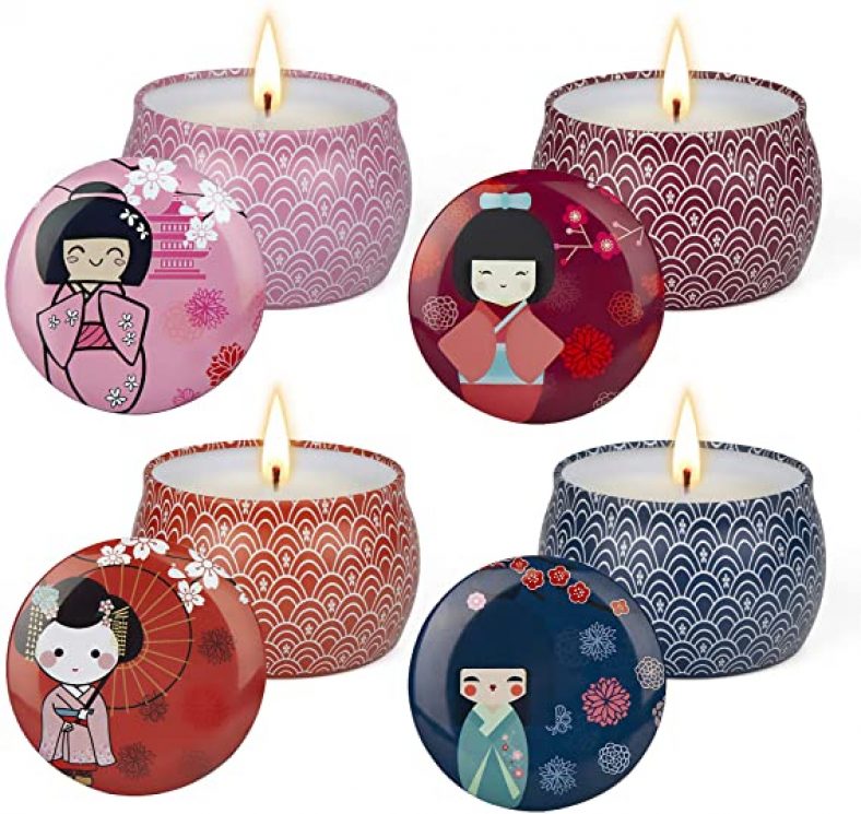 4pk Scented Candles Gifts Set for Women Candles for Home Aromatherapy $7