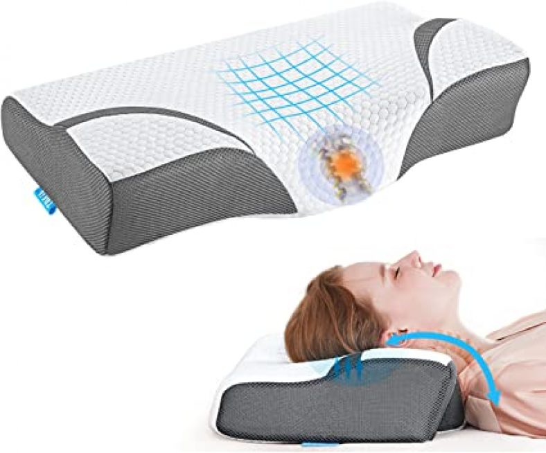 Memory Foam Pillows for Sleeping,Neck Shoulder Pain Relief for $15
