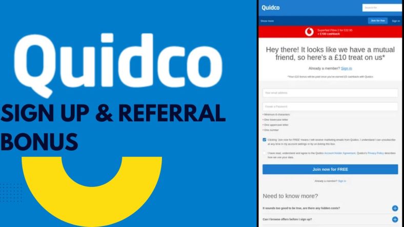Get £10 Quidco sign up bonus 2023: Earn £5 Referral Bonus