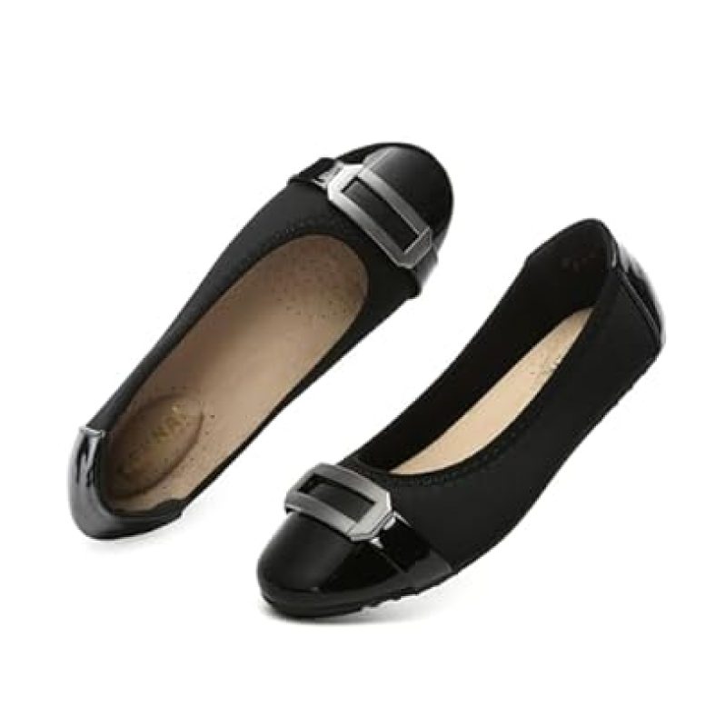 Womens Wide Width Comfortable Flat Shoes