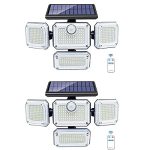 Solar Lights Outdoor Motion Sensor 333 LED Flood Lights