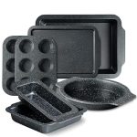 Nonstick Baking Pans Set  7 PCS Bakeware Sets Baking Sheets For Oven Baking Set w/Cookie Sheet