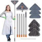 85Inch Wall Cleaner with Long Handle, Baseboard Wall Cleaner Mop 360° Rotatable Wall Washer Cleaner