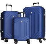 Luggage Sets Expandable PC ABS 3 Piece Set Durable Suitcase with Spinner Wheels