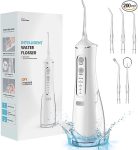 Water Flosser,Water Flosser Cordless, Portable Dental Flossers with 4 Modes 5 Tips