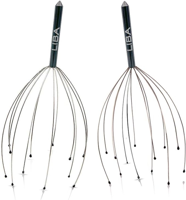 LiBa Scalp Massager Tool (2-Pack) for a Rejuvenating Head Hair Scratcher Massage No Painful Scratches