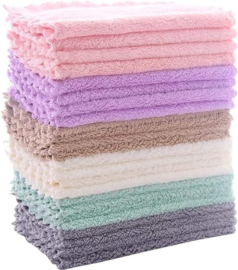 24 Pack Kitchen Dishcloths  Does Not Shed Fluff  No Odor Reusable Dish Towels, Premium Dish cloths