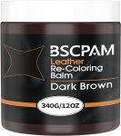 BSCPAM Leather Recoloring Balm 12oz  Leather Color Restorer for Couches