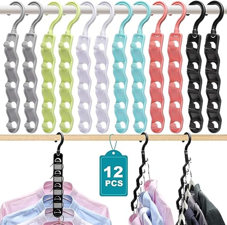 Closet Organizers and Storage,Upgraded Organization and Storage Clothes Hanger,12 Pack