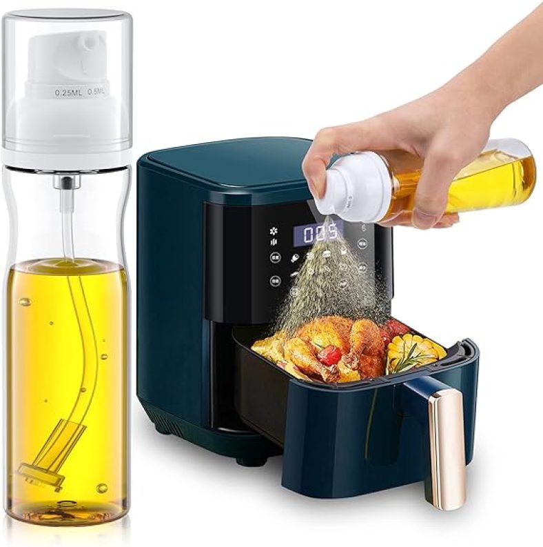 Oil Sprayer for Cooking, 250ml Oil Spray Bottle for Kitchen, Olive Oil Sprayer, Kitchen Gadgets